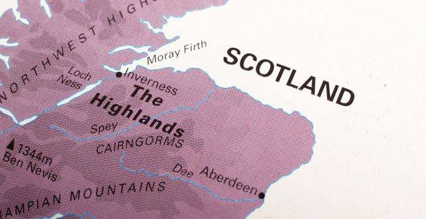 Map of North East of Scotland - Speyside