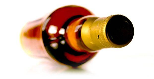Bottle of Whisky Closeup